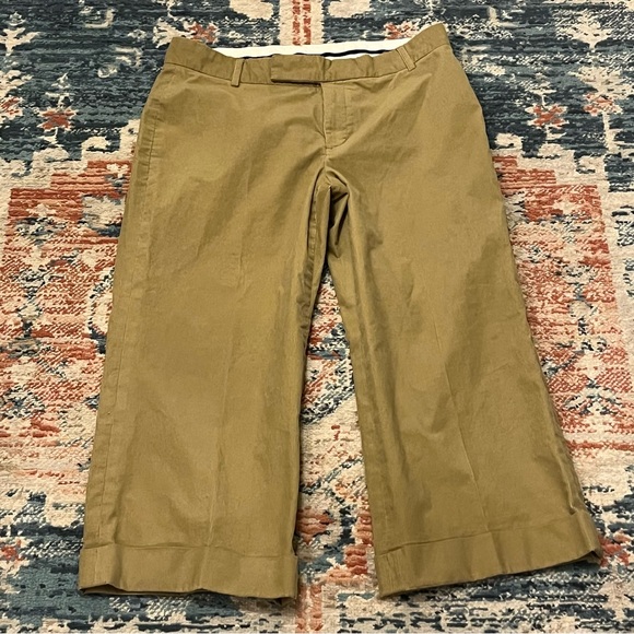 GAP Other - GAP Tan Cropped Cuffed Corduroy Pants size 8